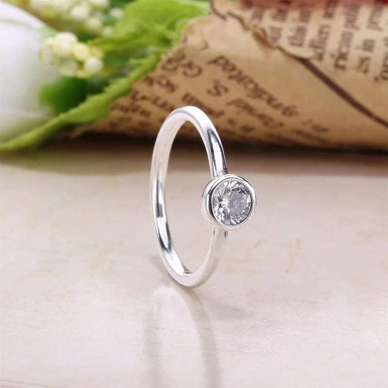 (imagen para) Anillo en plata de ley Elegancia cl&aacute;sica PANDORA - Ver 2