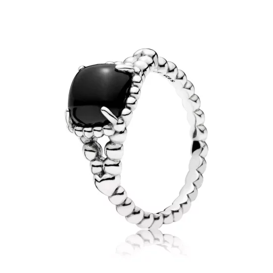 (imagen para) Anillo en plata de ley Esp&iacute;ritu Vibrante negro - PANDORA