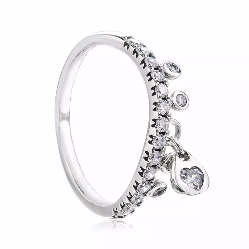 (imagen para) Anillo en plata de ley Gotas Chandelier - PANDORA - Ver 2