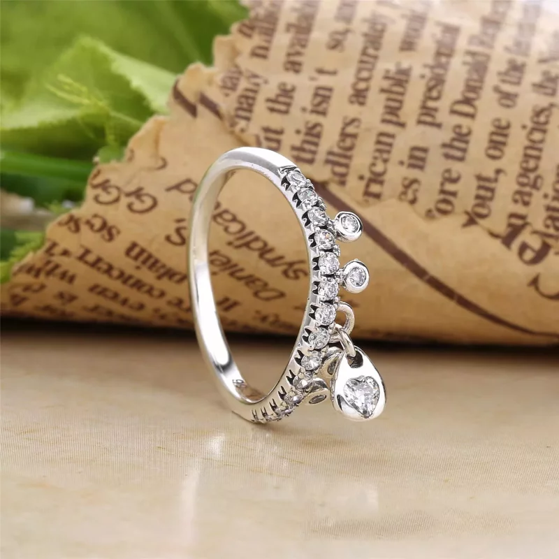 (imagen para) Anillo en plata de ley Gotas Chandelier - PANDORA - Ver 3