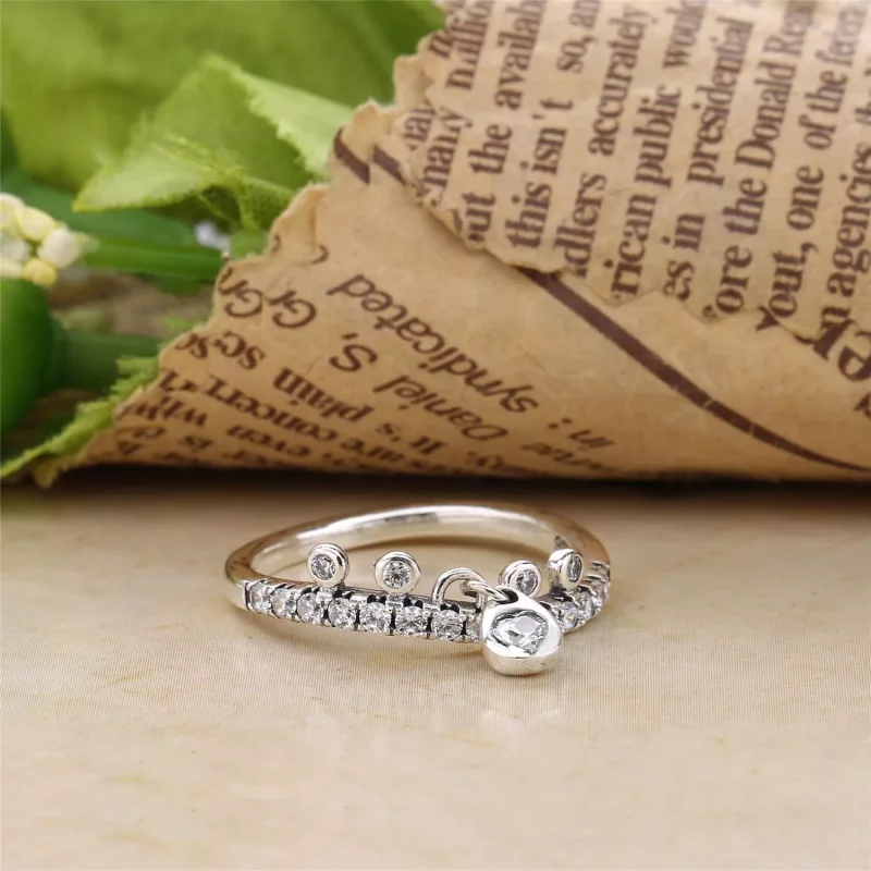 (imagen para) Anillo en plata de ley Gotas Chandelier - PANDORA - Ver 4
