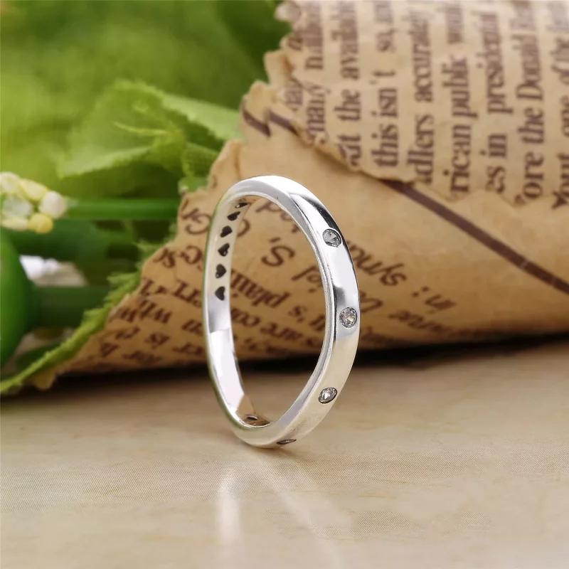 (imagen para) Anillo en plata de ley Gotas Giratorias - PANDORA - Ver 3