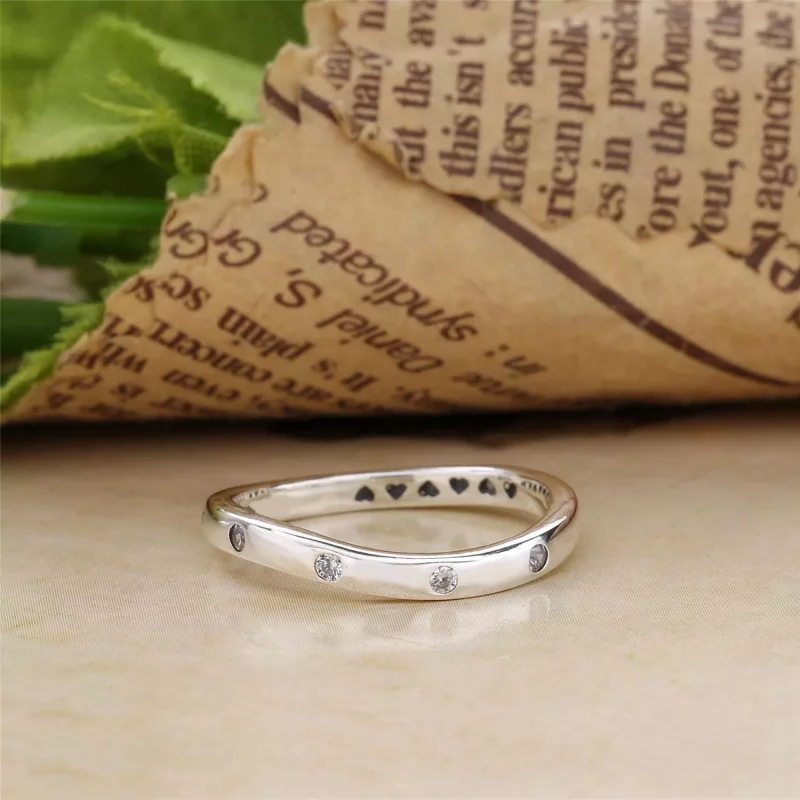 (imagen para) Anillo en plata de ley Gotas Giratorias - PANDORA - Ver 4