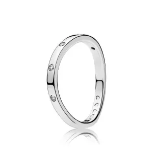 (imagen para) Anillo en plata de ley Gotas Giratorias - PANDORA