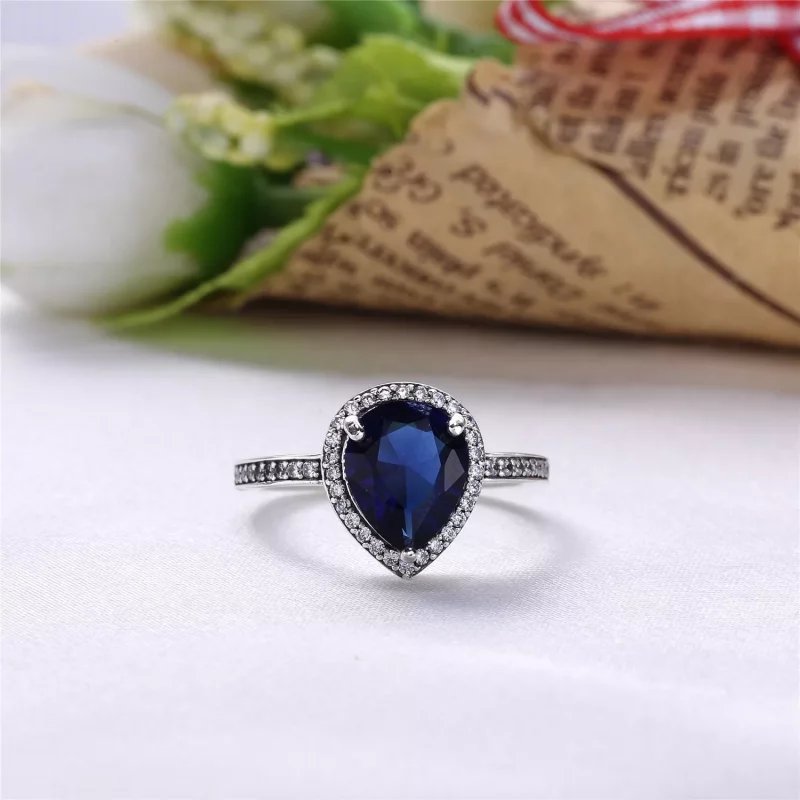 (imagen para) Anillo en plata de ley L&aacute;grima Radiante - PANDORA - Ver 4