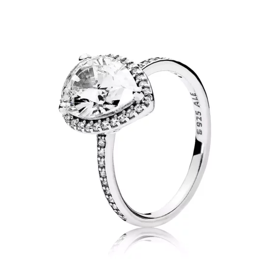 (imagen para) Anillo en plata de ley L&aacute;grima Radiante - PANDORA