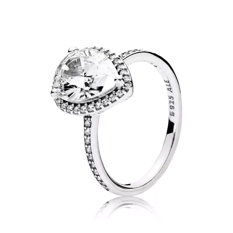 (imagen para) Anillo en plata de ley L&aacute;grima Radiante - PANDORA