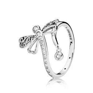 (imagen para) Anillo en plata de ley Lib&eacute;lula So&ntilde;adora - PANDORA