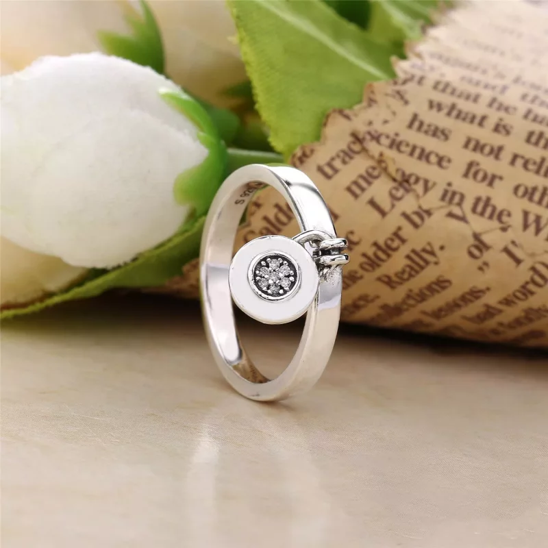 (imagen para) Anillo en plata de ley Logo PANDORA - Ver 2