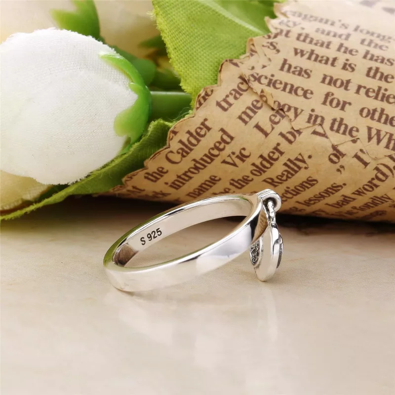 (imagen para) Anillo en plata de ley Logo PANDORA - Ver 3