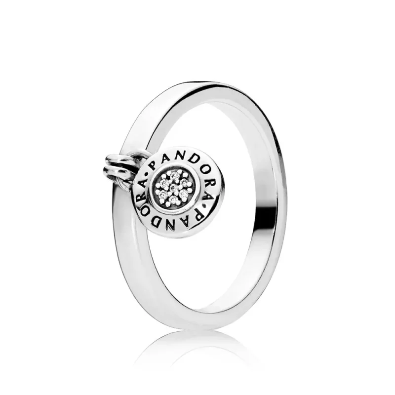 (imagen para) Anillo en plata de ley Logo PANDORA