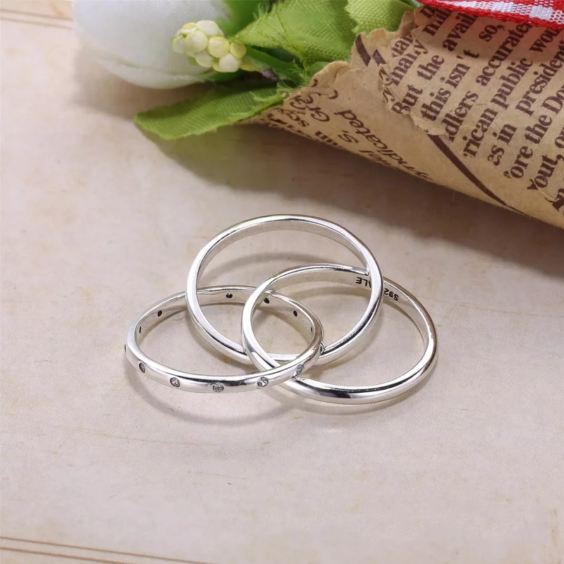 (imagen para) Anillo en plata de ley Simetr&iacute;a de remolinos PANDORA - Ver 3