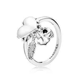 (imagen para) Anillo en plata de ley S&iacute;mbolos Espirituales - PANDORA