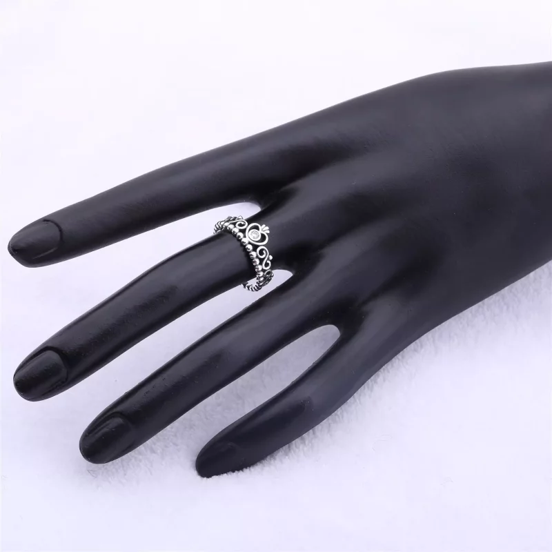 (imagen para) Anillo en plata de ley y circonita c&uacute;bica transparente - PANDORA - Ver 4