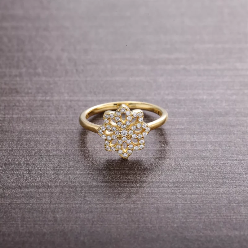 (imagen para) Anillo Encaje Botanique de Oro 14K - Pandora PANDORA - Ver 2