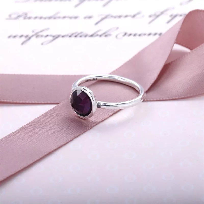 (imagen para) Anillo Gota de Febrero 191012SAM Anillos PANDORA - Ver 2
