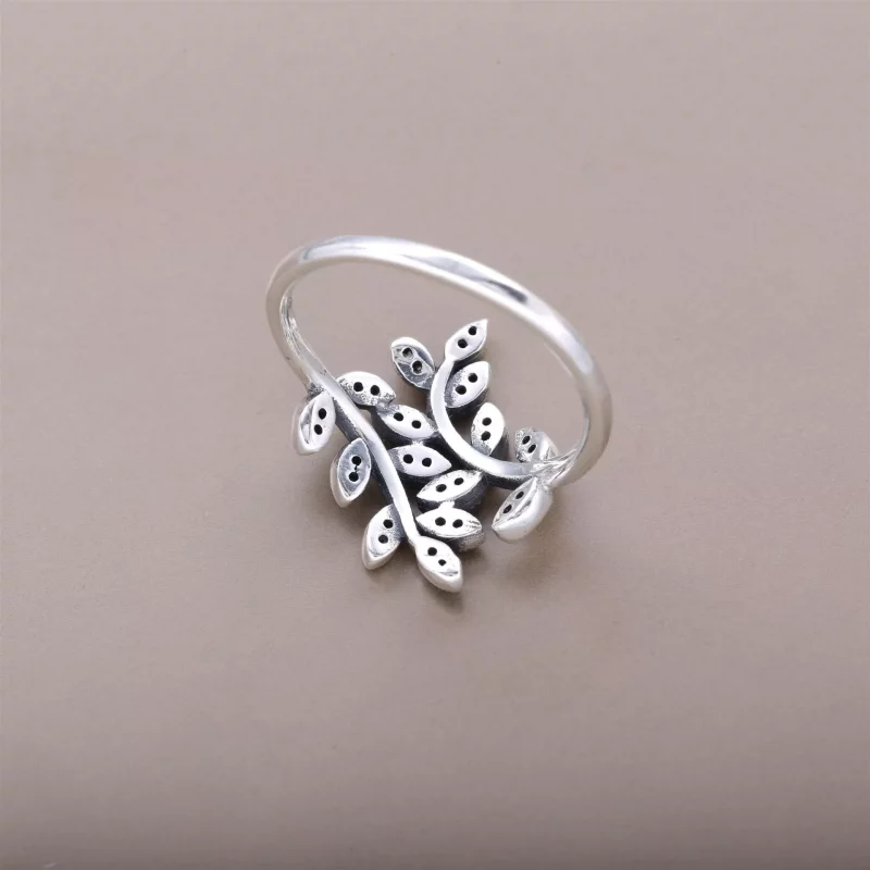 (imagen para) Anillo Hojas Brillantes - PANDORA - Ver 3