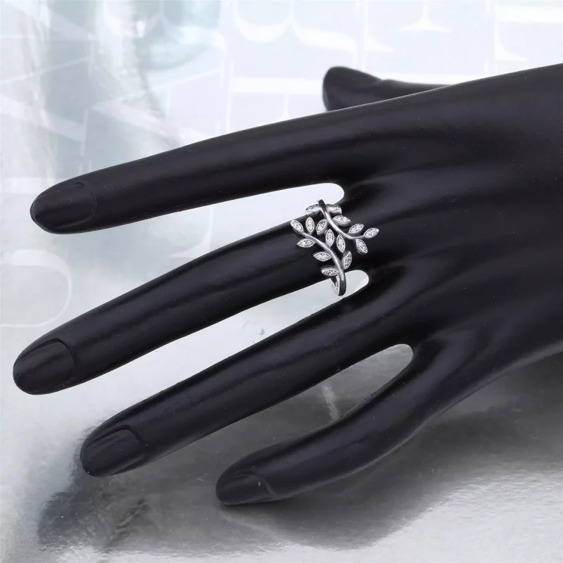 (imagen para) Anillo Hojas Brillantes - PANDORA - Ver 4
