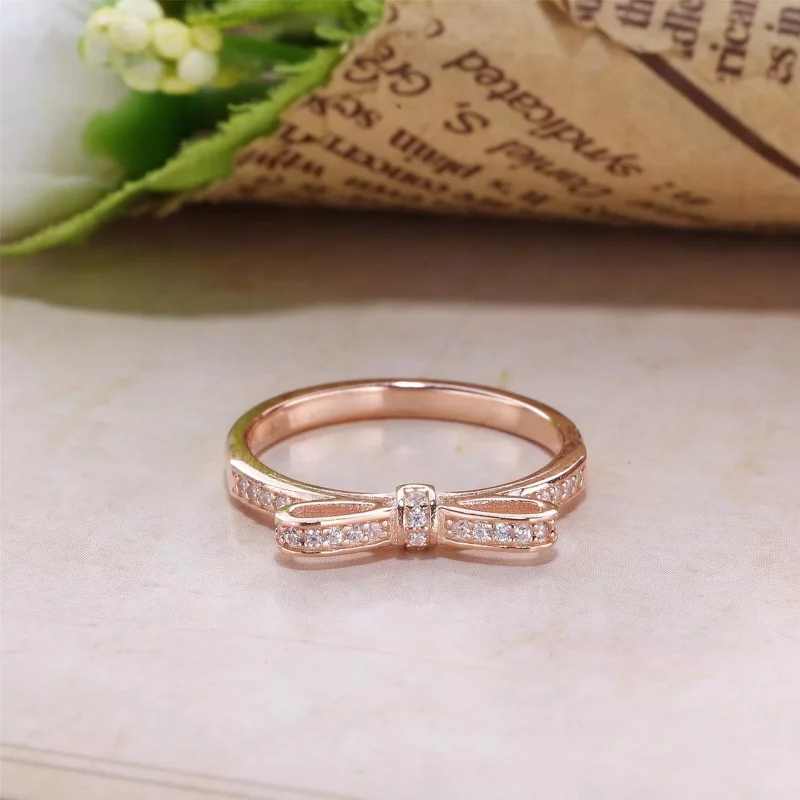 (imagen para) Anillo Lazo Deslumbrante PANDORA Rose - Ver 2