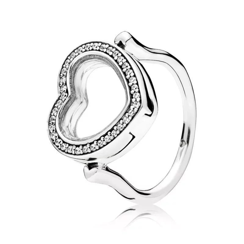 (imagen para) Anillo Locket PANDORA Coraz&oacute;n Brillante