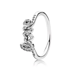 (imagen para) Anillo Love en plata de ley y circonitas 190928CZ Anillos PANDORA