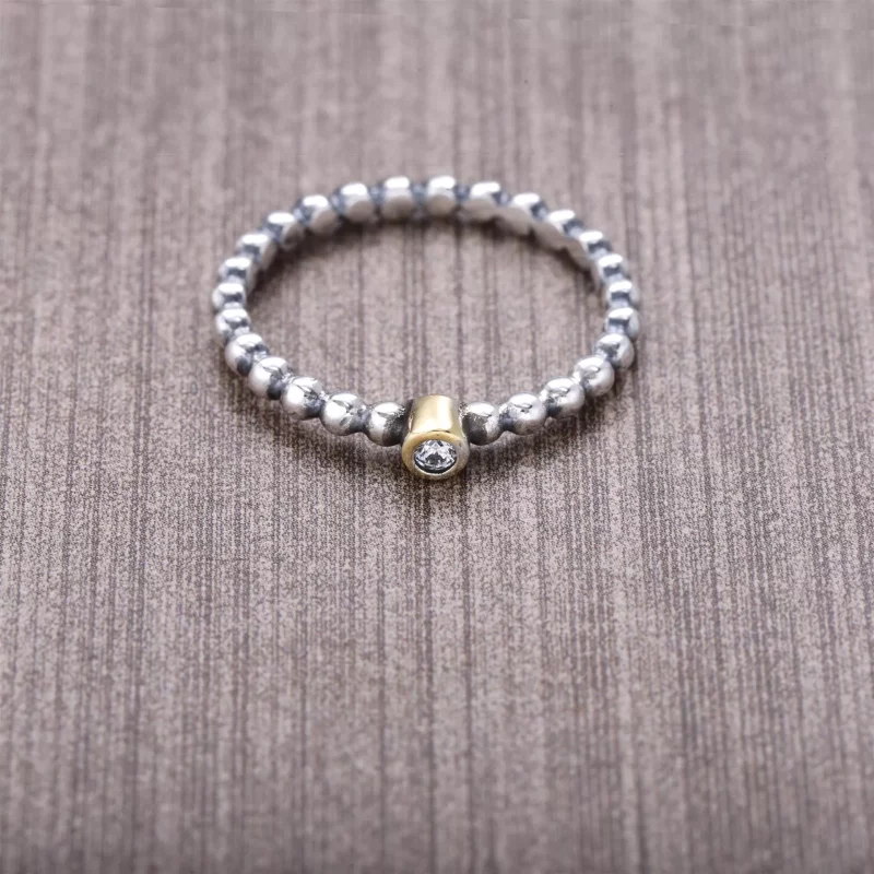 (imagen para) Estrella de la tarde con anillo de diamantes PANDORA - Ver 3