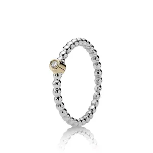 (imagen para) Estrella de la tarde con anillo de diamantes PANDORA