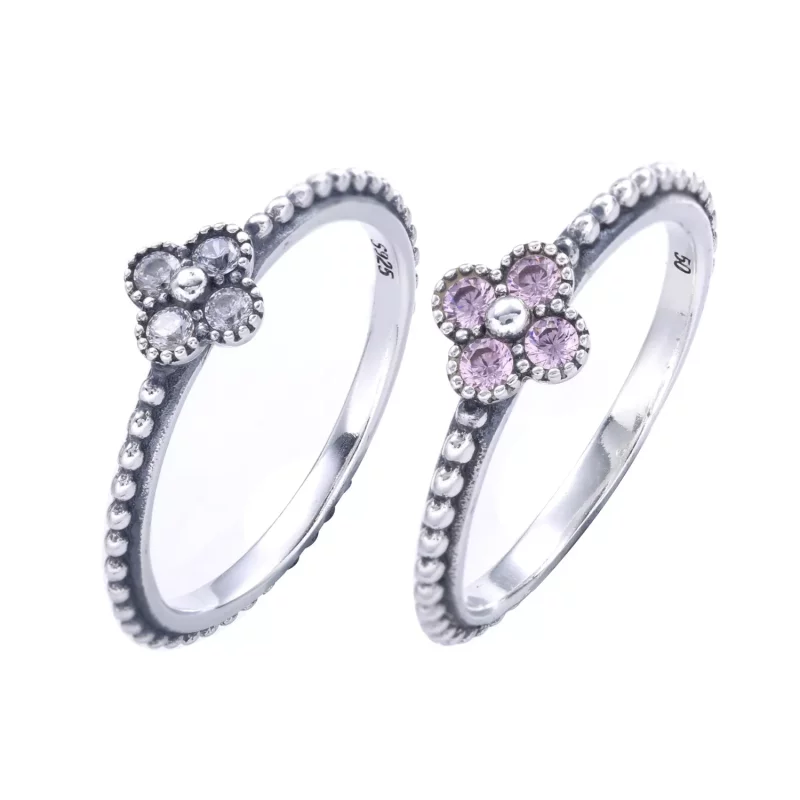 (imagen para) Anillo Flor Oriental rosa - PANDORA - Ver 4