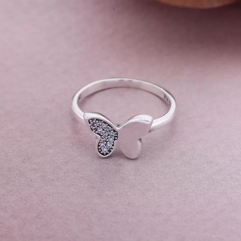 (imagen para) Anillo en plata de ley Mariposa PANDORA - Ver 2