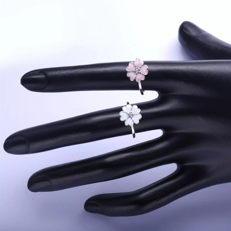 (imagen para) Anillo Pr&iacute;mula Blanca 190931EN12 Anillos PANDORA - Ver 5