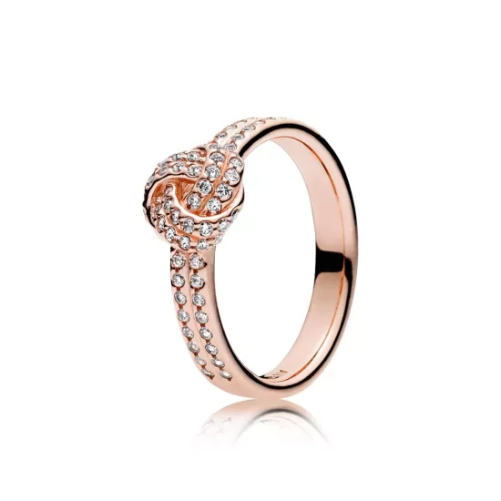 (imagen para) Anillo PANDORA Rose Nudo de Amor Brillante