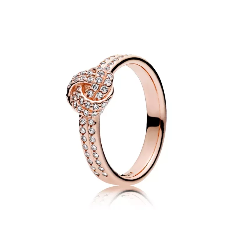 (imagen para) Anillo PANDORA Rose Nudo de Amor Brillante
