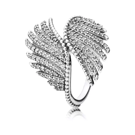 (imagen para) Anillo Plumas Majestuosas - PANDORA