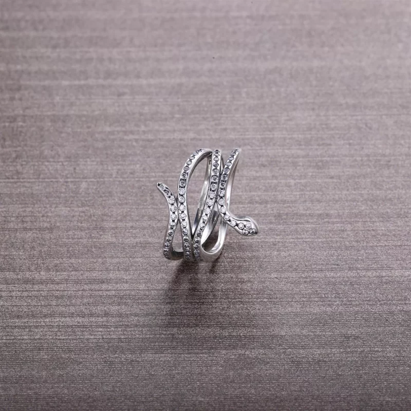 (imagen para) Anillo Serpiente Enroscada 190954CZ Anillos PANDORA - Ver 2