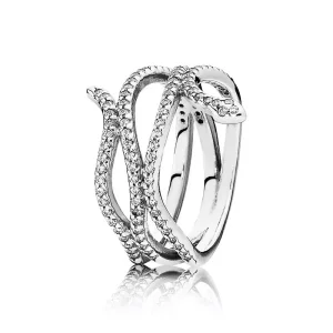 (imagen para) Anillo Serpiente Enroscada 190954CZ Anillos PANDORA