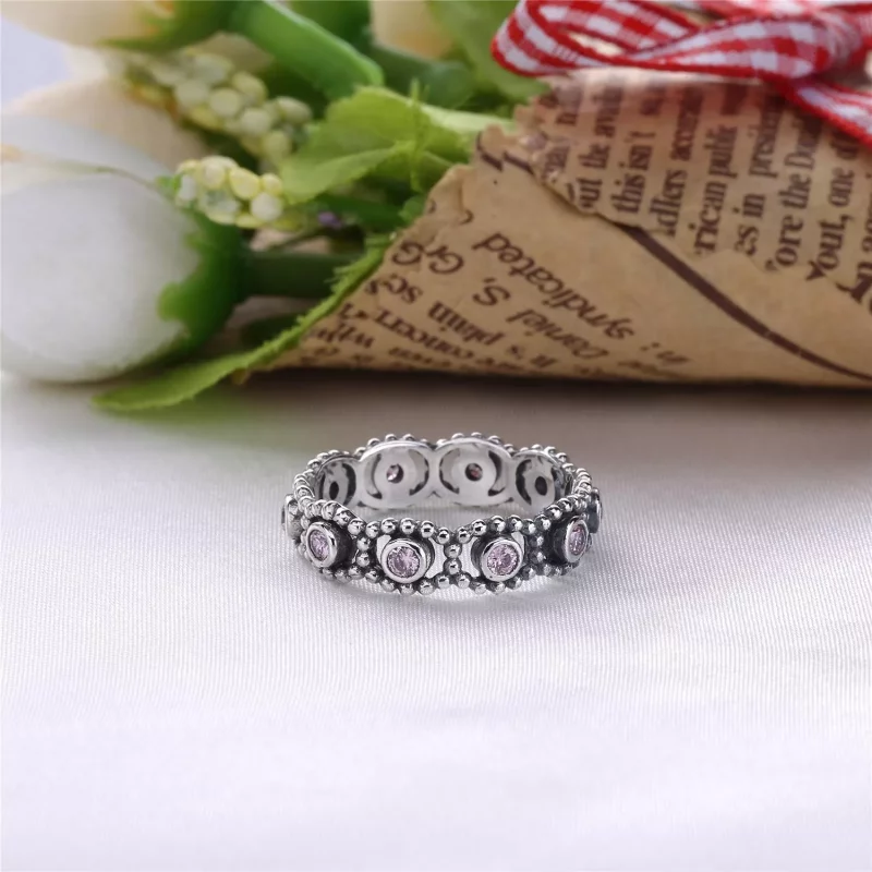 (imagen para) Silver ring with cubic zirconia - PANDORA - Ver 3