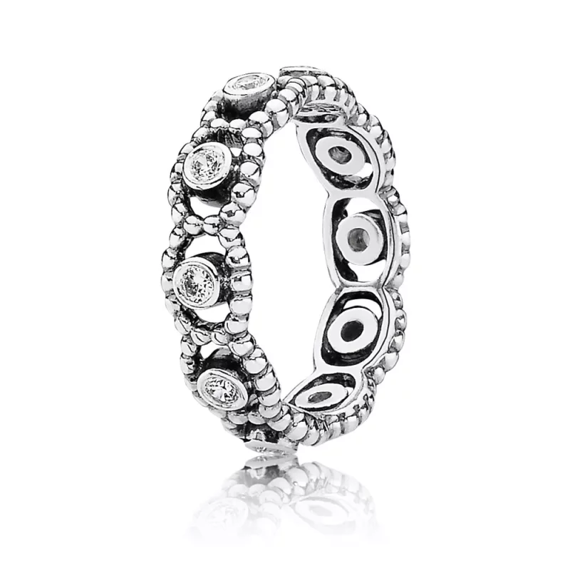 (imagen para) Silver ring with cubic zirconia - PANDORA