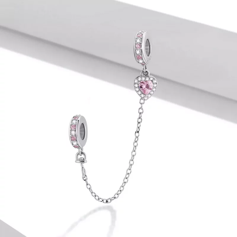 (imagen para) Cadena de seguridad de amor con estilo Pandora - SCC2125 - Ver 2