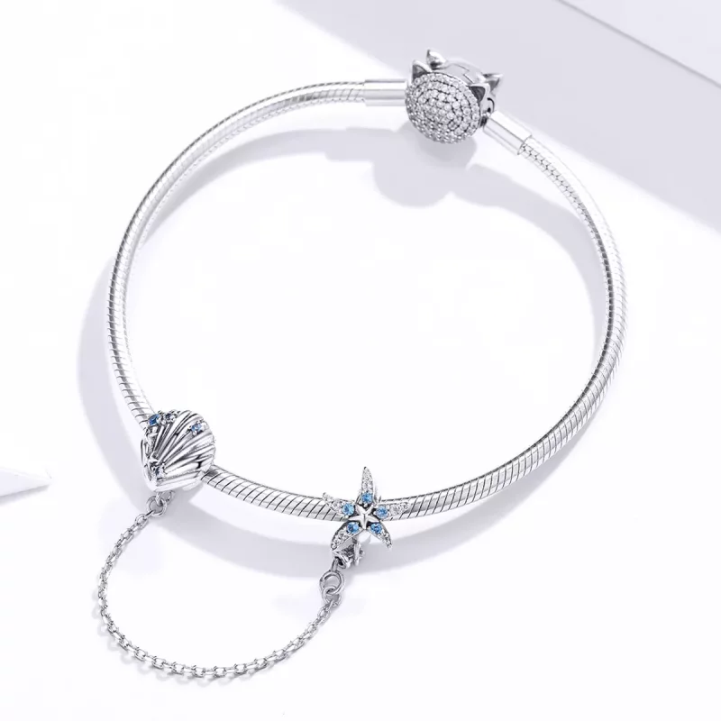 (imagen para) Pulsera de seguridad estilo Pandora Deep Sea Star - SCC1478 - Ver 3