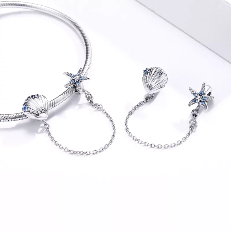 (imagen para) Pulsera de seguridad estilo Pandora Deep Sea Star - SCC1478 - Ver 4
