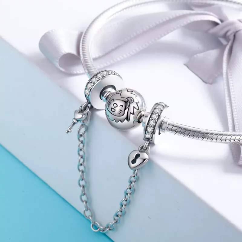 (imagen para) Cadena de seguridad Pandora Style Silver Only Love - SCC606 - Ver 4