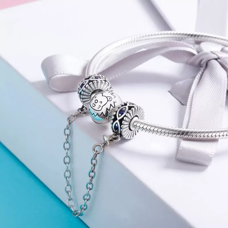 (imagen para) Pulsera de seguridad de ojo del diablo estilo Pandora en plata - SCC617 - Ver 4