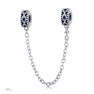 (imagen para) Pulsera de seguridad de ojo del diablo estilo Pandora en plata - SCC617