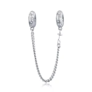 Pulsera de seguridad estilo Pandora en plata con diseño de ondas de agua - SCC1577 (imagen para) Pulsera de seguridad estilo Pandora en plata con diseño de ondas de agua - SCC1577