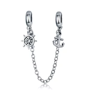 (imagen para) Pulsera de seguridad estilo Pandora en plata - SCC604 Viaje