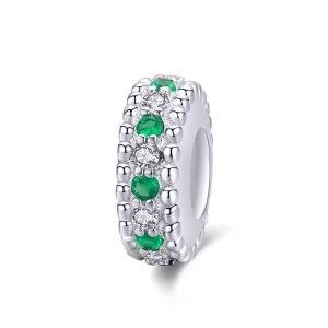 (imagen para) Charm de estilo Pandora plateado retro - BSC185
