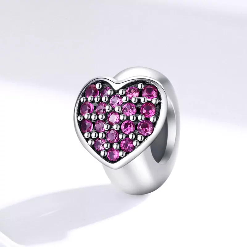 (imagen para) Charm de separador de amor en plata estilo Pandora - SCC1336 - Ver 2