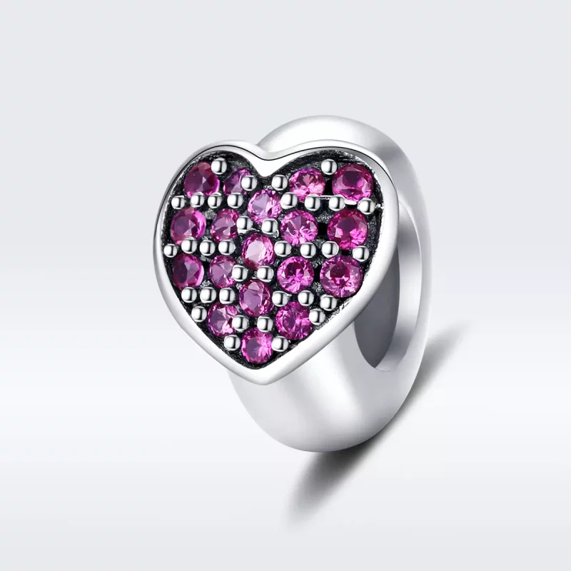 (imagen para) Charm de separador de amor en plata estilo Pandora - SCC1336 - Ver 5