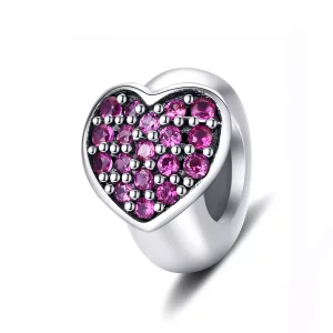 (imagen para) Charm de separador de amor en plata estilo Pandora - SCC1336
