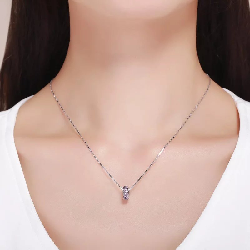 (imagen para) Charm de separador de corazón plateado al estilo Pandora - SCC635 - Ver 5